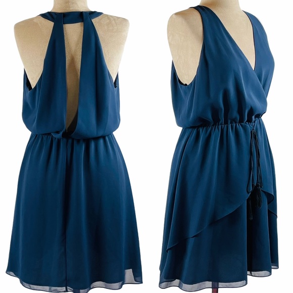 BCBG GENERAL Navy Blue Sleeveless Dress - Picture 2 of 9